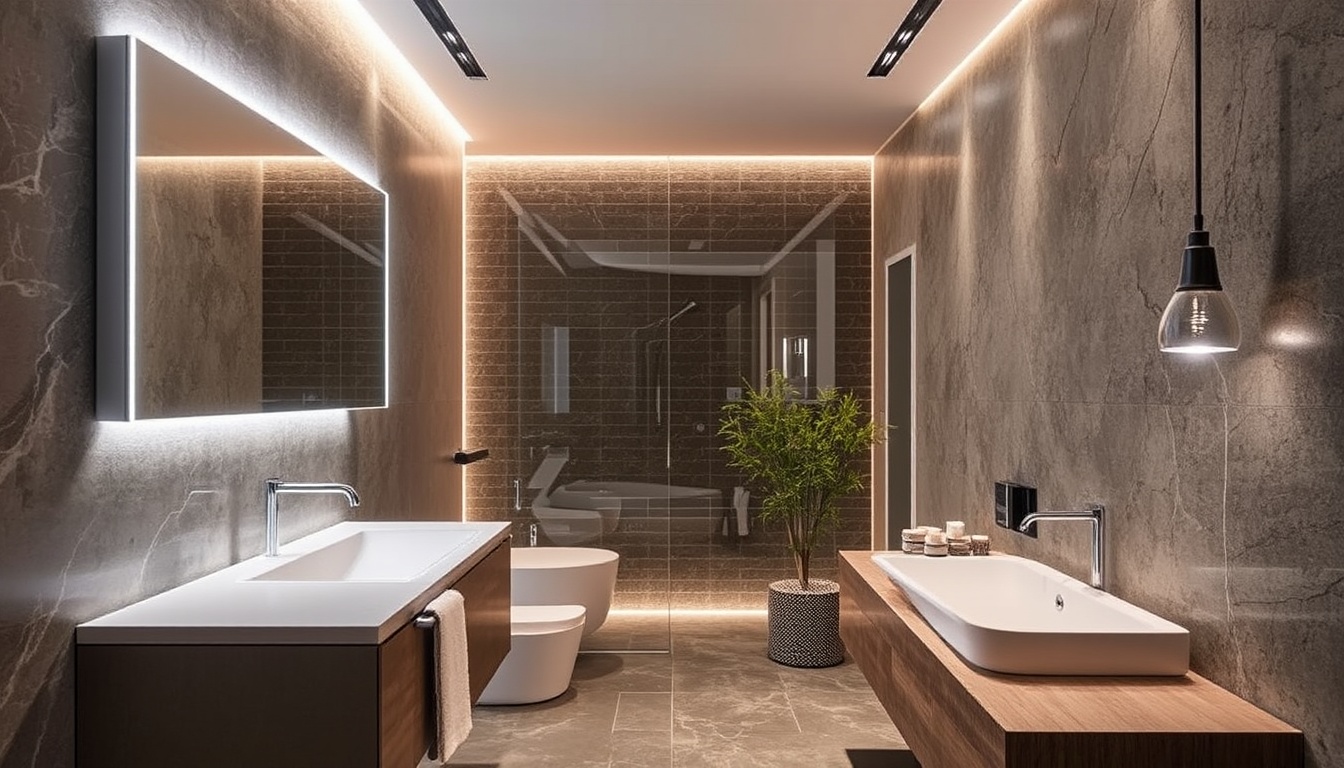 Innovative Lighting Solutions for Modern Bathrooms,Photography,General,Realistic