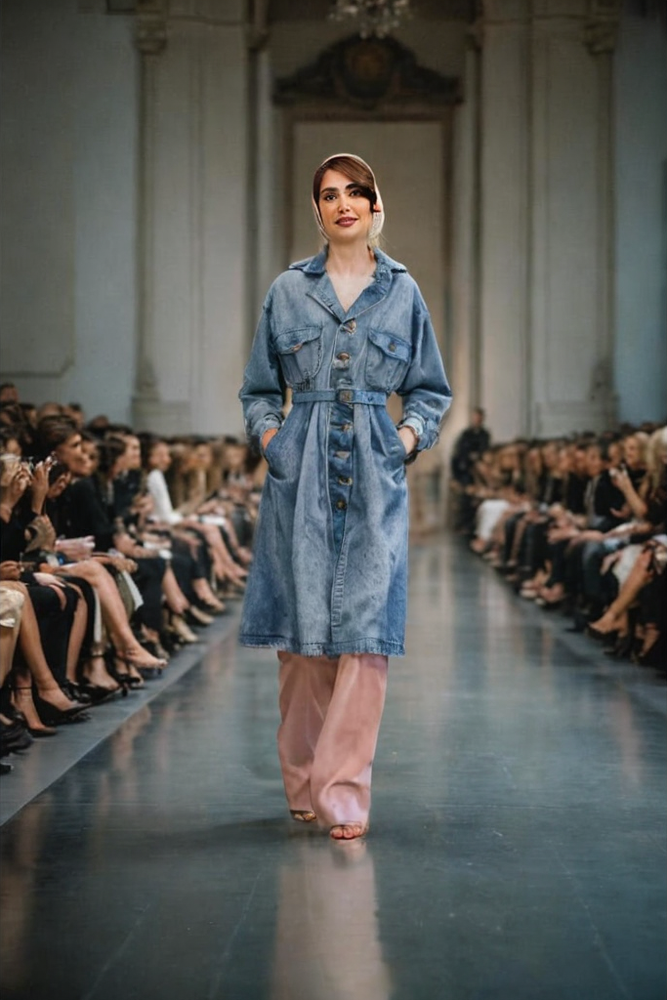 galliano,schiaparelli,siriano,khnopff,nureyev,muumuu,vautier,woman in menswear,afw,edun,fashionability,catwalk,giambattista,gaultier,gabbana,florinda,babushka doll,fashions,denim fabric,refashion